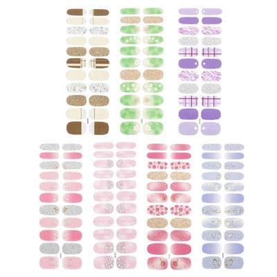 Stickers Nail Art Dégradé Stickers Ongles Enveloppe Complète Décalcomanies Nail Art Auto-Adhésives