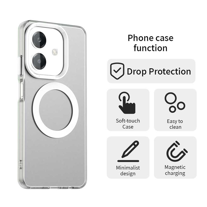 Pro OPPO A40m Pouzdro Kryt OPPO A40m Capas Nárazuvzdorný Pancéřový Průhledný Bezdrátové Nabíjení Prstencový Magnetický Matný Fundas OPPO A40m