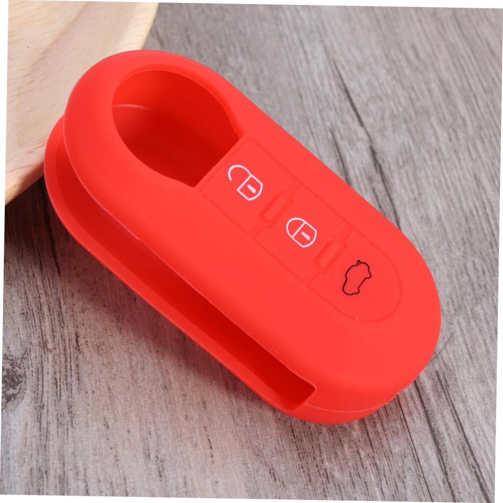 GRIRIW 3 Key Box Section Key Cover Accessory Key Case Accessory Key Set Remote Control Case Accessories, Red