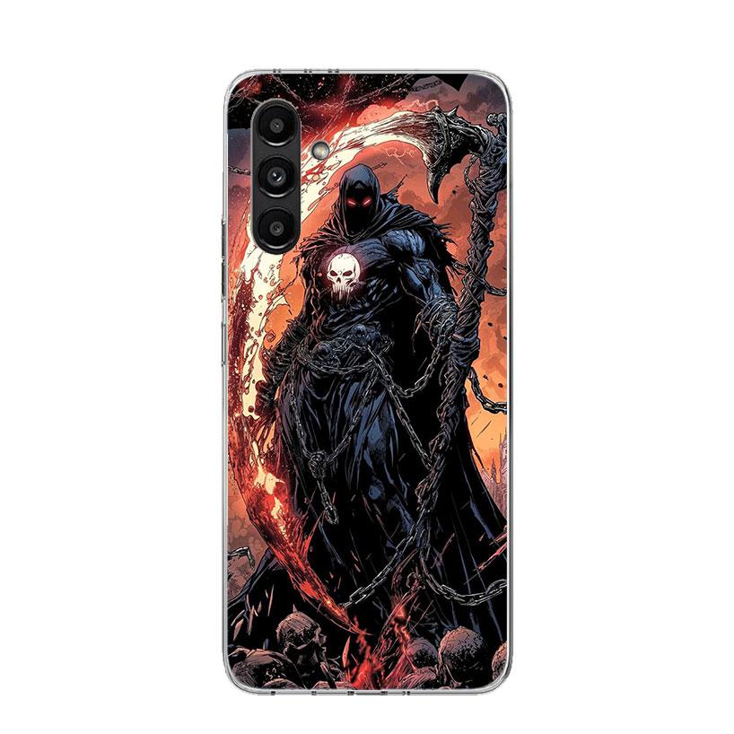 Pouzdro na telefon Smrt Smrťák Lebka Kosa Pro Samsung Galaxy A17 A16 A14 A15 A13 A57 A56 A54 A55 A53 A37 A36 A34 A35 A33 A26 A24