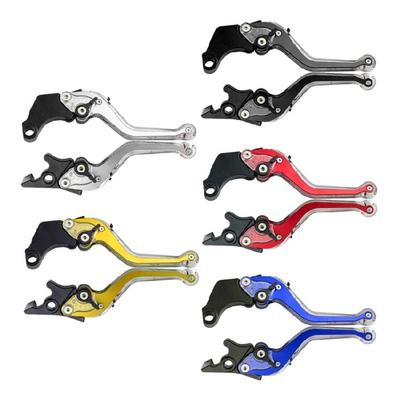 Motorcycle Brake Cutch Cylinder Lever with LED Light Brake Clutch Handle Disc Brake Lever for Scooter Moped
