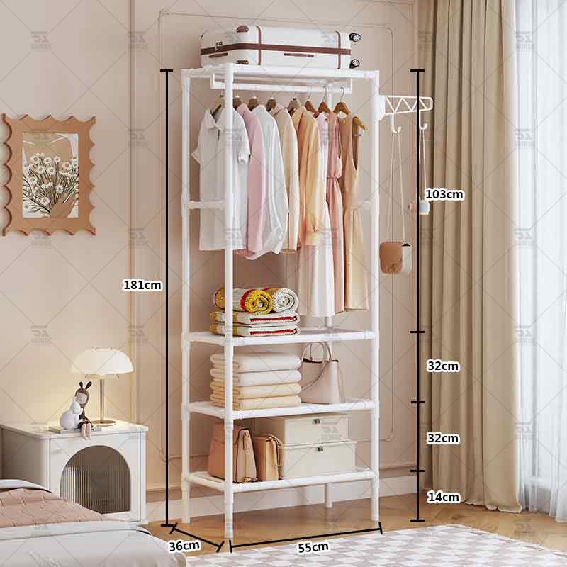 

Багатофункціональна сушарка для одягу великої місткості для приміщень та шафа-гардероб