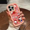 Hello Kitty Chain Case For Iphone 17 Pro Max 16 15 14 13 12 11 Pro Max 17 Air 16e 14 16 15 Plus 16+ Phone Casing Cute Wave TPU