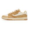 Anta Aoyu Trendy Casual Ligero Duradero Zapatillas de Skate de Caña Baja Zapatillas de Mujer Marrón Blanco 122248090S-2