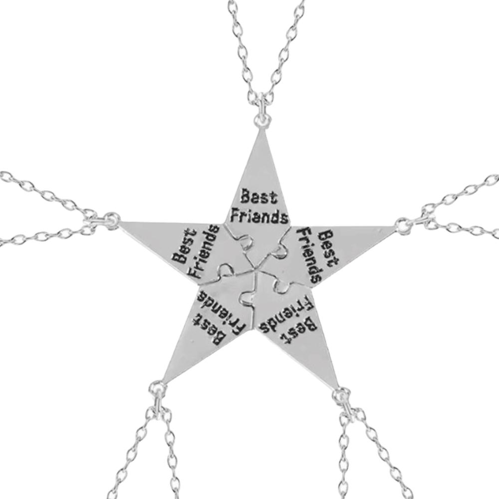 Kreatywny Naszyjnik dla Najlepszej Przyjaciółki Stop Cynku Stop Cynku Wielooosobowy Naszyjnik Łączony Naszyjnik Przyjaźni Kobiety