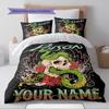 Name Custom Poison Pattern Bedding Set Quilt Cover Pillowcase Home Decor Gift (1 * Duvet Cover + 2 * Pillowcase, Without Core)