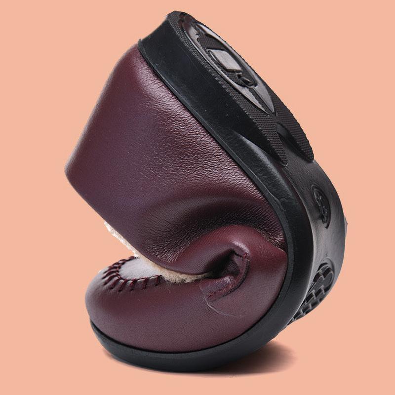 Winter Cloth Shoes Women's Shoes Plus Velvet Ladieswear Soft Sole Old Lady Elderly Grandma Warm Shoes