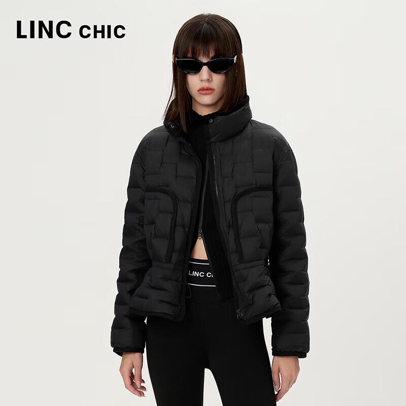 Jinyujie 2024 Herbst Leichte Kurze Daunenjacke für Damen