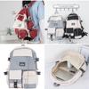 Large Capacity Ins Cool School Bag For Junior High School Boys Workwear Style Backpack For Girls Japanese Style