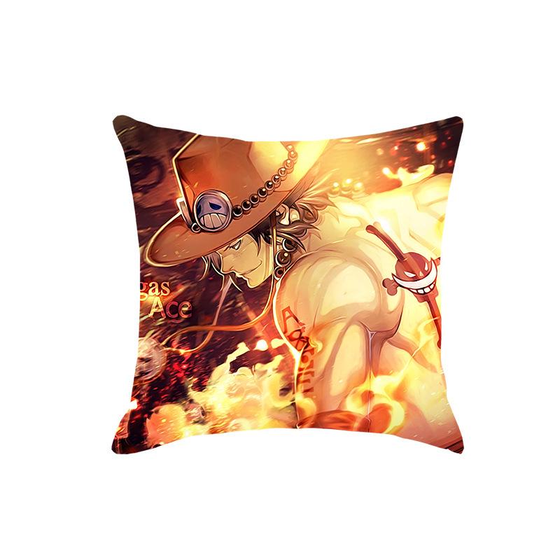 One Piece Anime Plush Pillow - Soft Cartoon Cushion for Sofa or Living Room