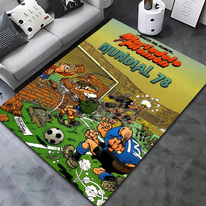 Mort Phil Mortadelo Y Filemon Carpet Rug for Living Room Bedroom Home Sofa Decoration,Kids play Nonslip Floor Mat