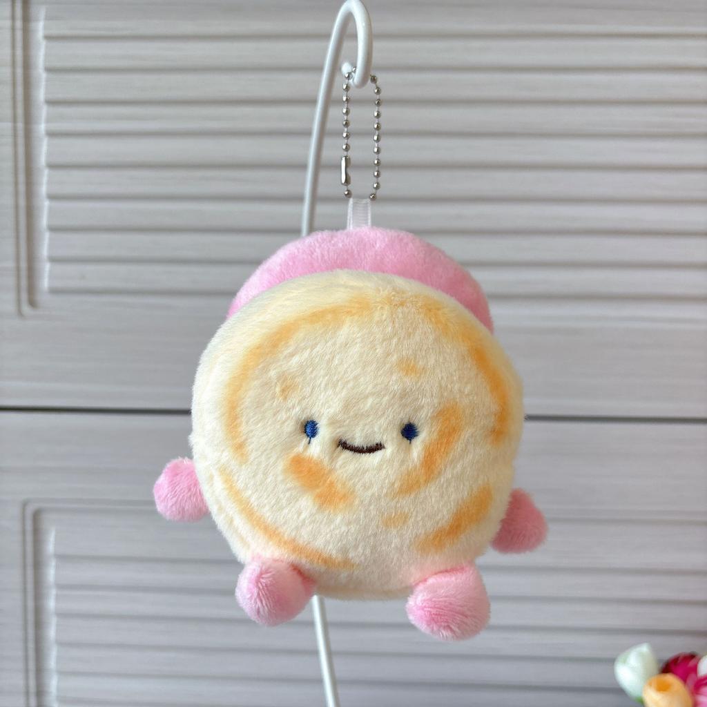Separable Xi'an Roujiamo Keychain Pendant Creative Plush Doll Velvet Bun Couple Schoolbag Pendant