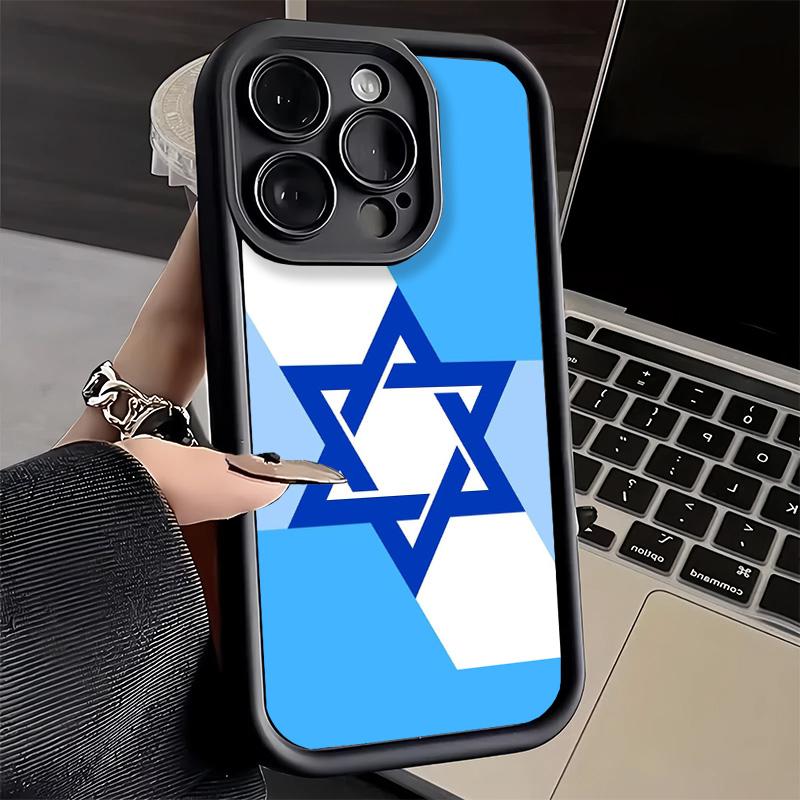 Phone Case for iPhone 17 Air 16E 15 16 Pro Max David Jewish Star Symbol Cover 14 Plus 13 12 Mini Soft Shell Silicone Fundas