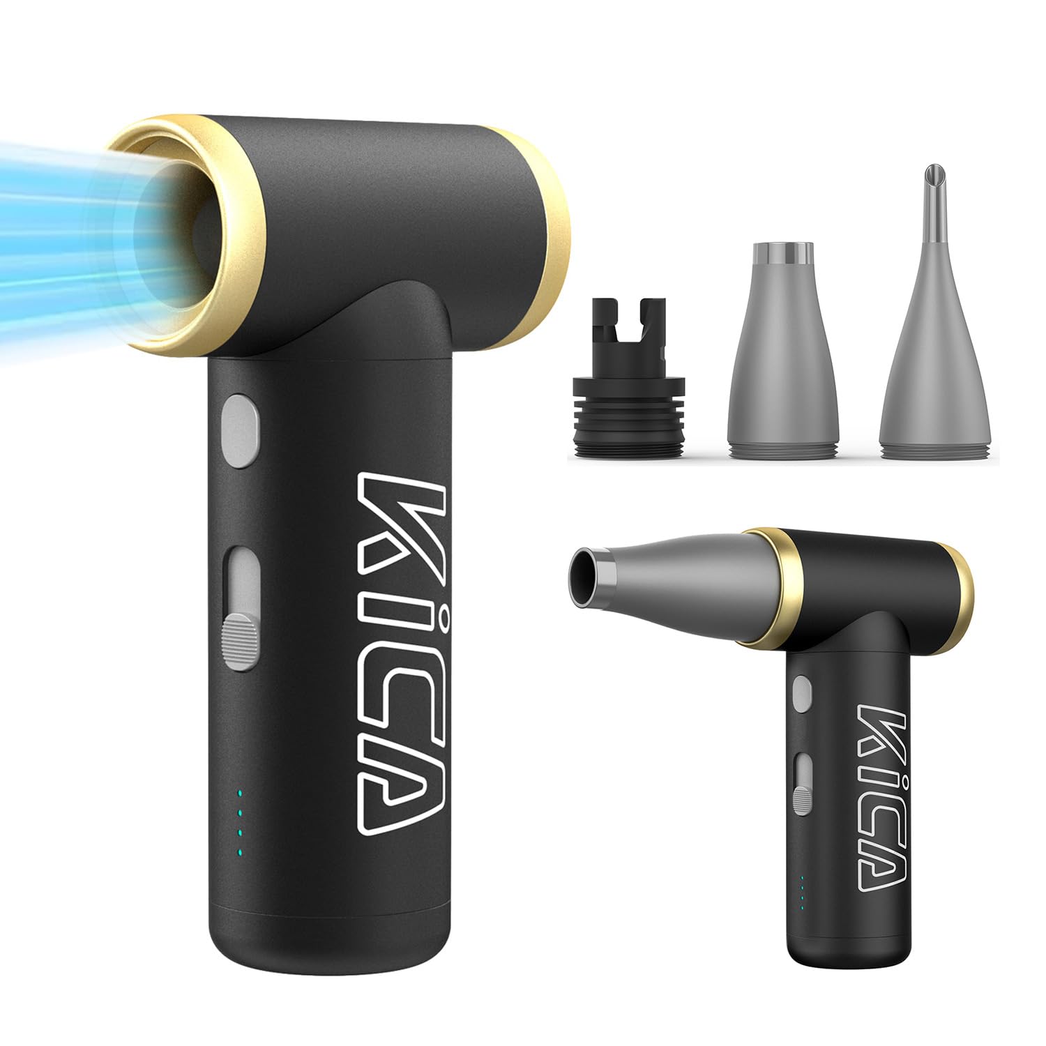 

FeiyuTech KiCA Jet Fan 2S Air Electric Air Mini Air Gun RPM Simultaneous Suction and 3 Nozzle Sliding Air Speed Lightweight Maximum Speed Full Metal чёрный