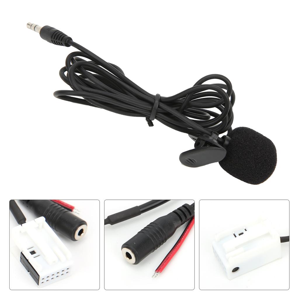 Bluetooth 5.0 AUX Cable Adapter Handsfree with Microphone Replacement for Citroen Berlingo Jumpy C2 C5