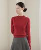 Keulleiseu Classic Mood 100% Wool Mock Neck Knit_Red