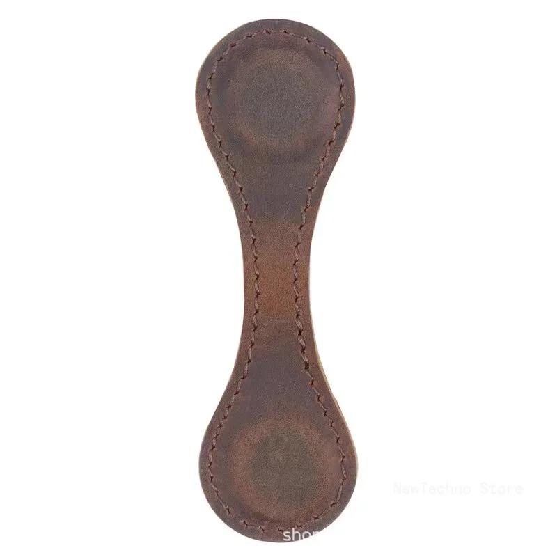 Marcador de Libro de Cuero Retro Cierre Magnético de Doble Cara Clip Magnético Marcadores de Cuaderno Divisor de Páginas Suministros de Papelería