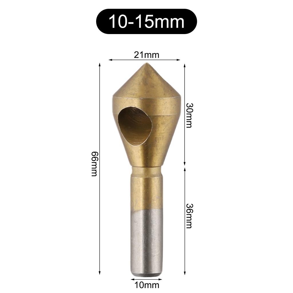 1pcs Titanium Countersink Deburring Drill Bit Hole Cutter Metal Chamfering Tool 90 Degree Chamfer Countersink Drill Bit
