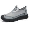 Men's shoes casual shoes breathable mesh shoes one pedal lazy shoes light flying woven shoes soft sole single shoes comfortable dad shoes