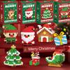 Weihnachtsgeschenke Baustein Serie Weihnachtsmann Rentier Spiel Montagebausteine Tischdekoration Spielzeug Für Kind Weihnachtsgeschenk