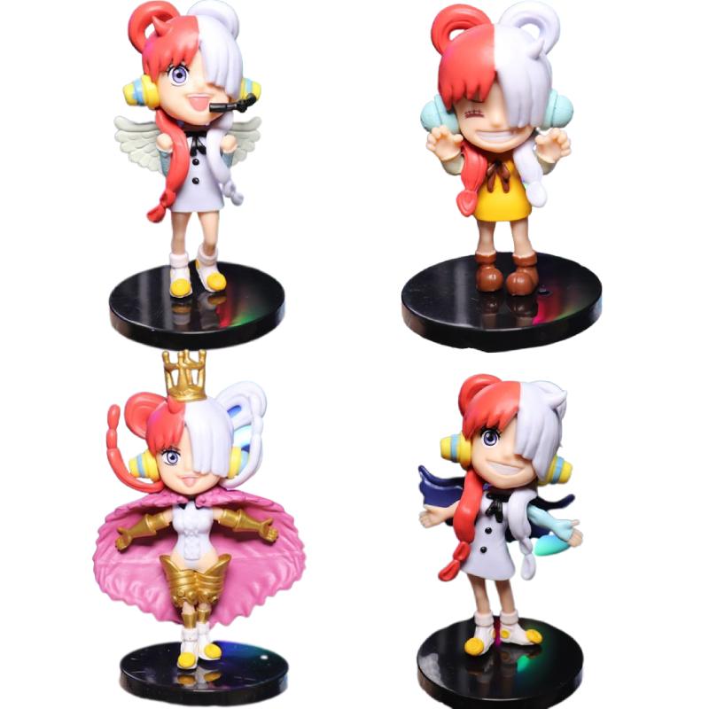 

Piece 4pcs One Uta Action Figure Shanks Daughter Model Dolls Toy Kids Decor Gift
