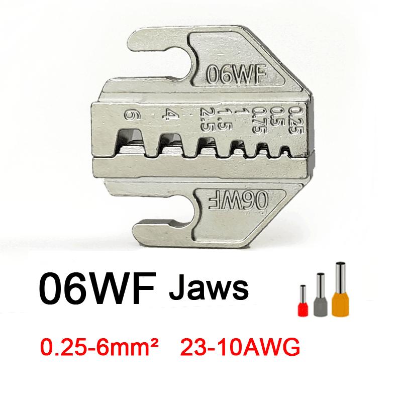Szczypce zaciskowe zapadkowe SN-06WF Szczypce zaciskowe do zaciskania na zimno typu europejskiego VE Szczypce zaciskowe z końcówką igłową