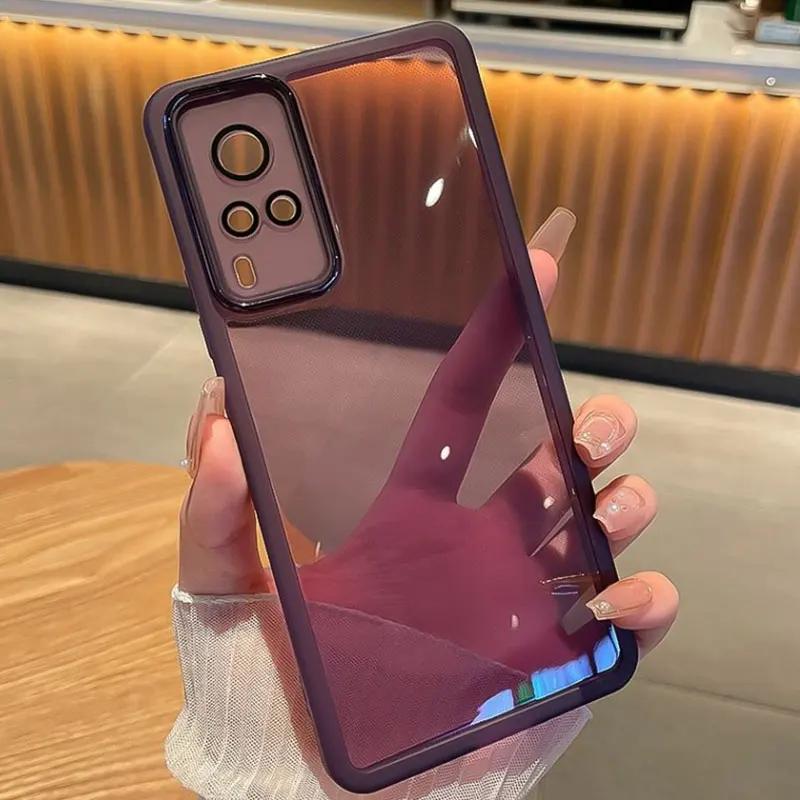 Transparent Shockproof Silicone Case for VIVO Y78 Y77 Y77E Y16 Y17 Y18 Y35 Y20 Y21S Y52S Y76S Y200i Y200 X70 X80 X90 X100 Pro S15 S17 S18 S19 Pro