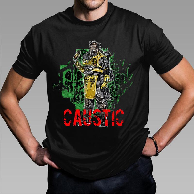 Apex Legends Game Print Short Sleeve Harajuku Fashion Apex T-shirt Men Women Black Streetwear Cool Cosplay Teeshirt Tops