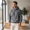 Men Thermal Sweatshirt Plush Hoodie Teddy Fleece Pullover with Kangaroo Pocket Loose Winter Cold Weather Clothing Fit Fuzzy Warm Jumper for