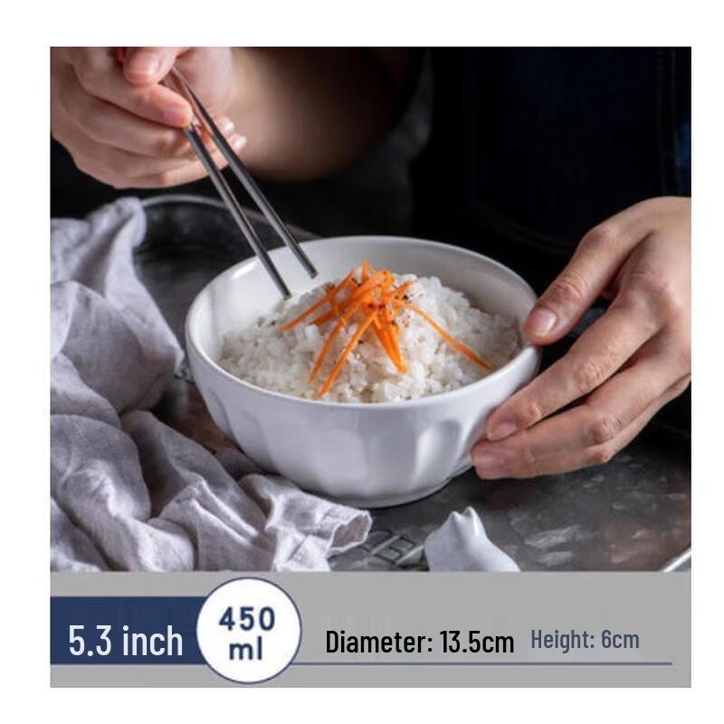 Simple Ceramic Rice and Soup Bowl