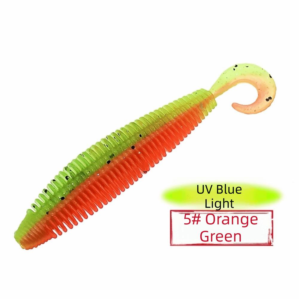 Double Colors Artificial Fishing Worms 7.5cm/10cm Size Jig Fishing Lures  For Carp Fishing