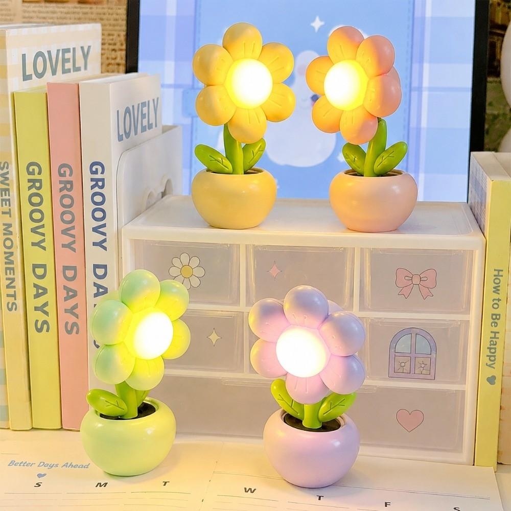 Mini Size LED Night Light Floral Design Floral Night Light Bedside Night Light For Children
