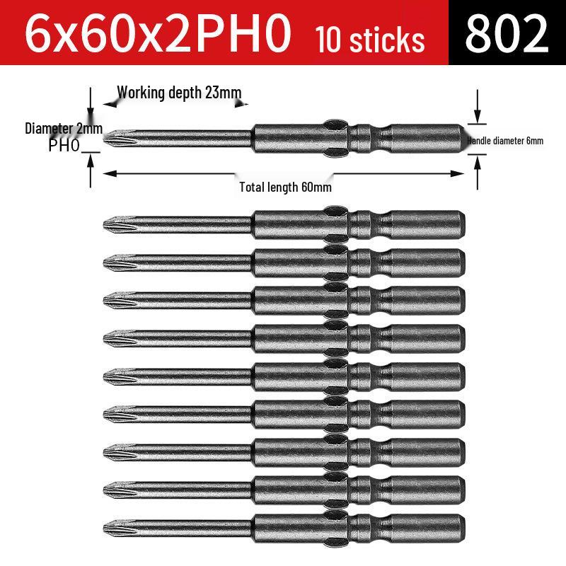 802 & 801 Elektrische Schraubendreherbits, 800 Magnetischer S2-Bit, 6mm Schraubendreherbit, 5 Verlängerte, 4 Bohrer