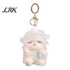 Lightweight Keychain For Backpack Plush Seated Sheep Pendant with Metal Ring for Stylish Key Keys, Soft Cute Lamb Keychain, Stuffed Animal Bag Charms
