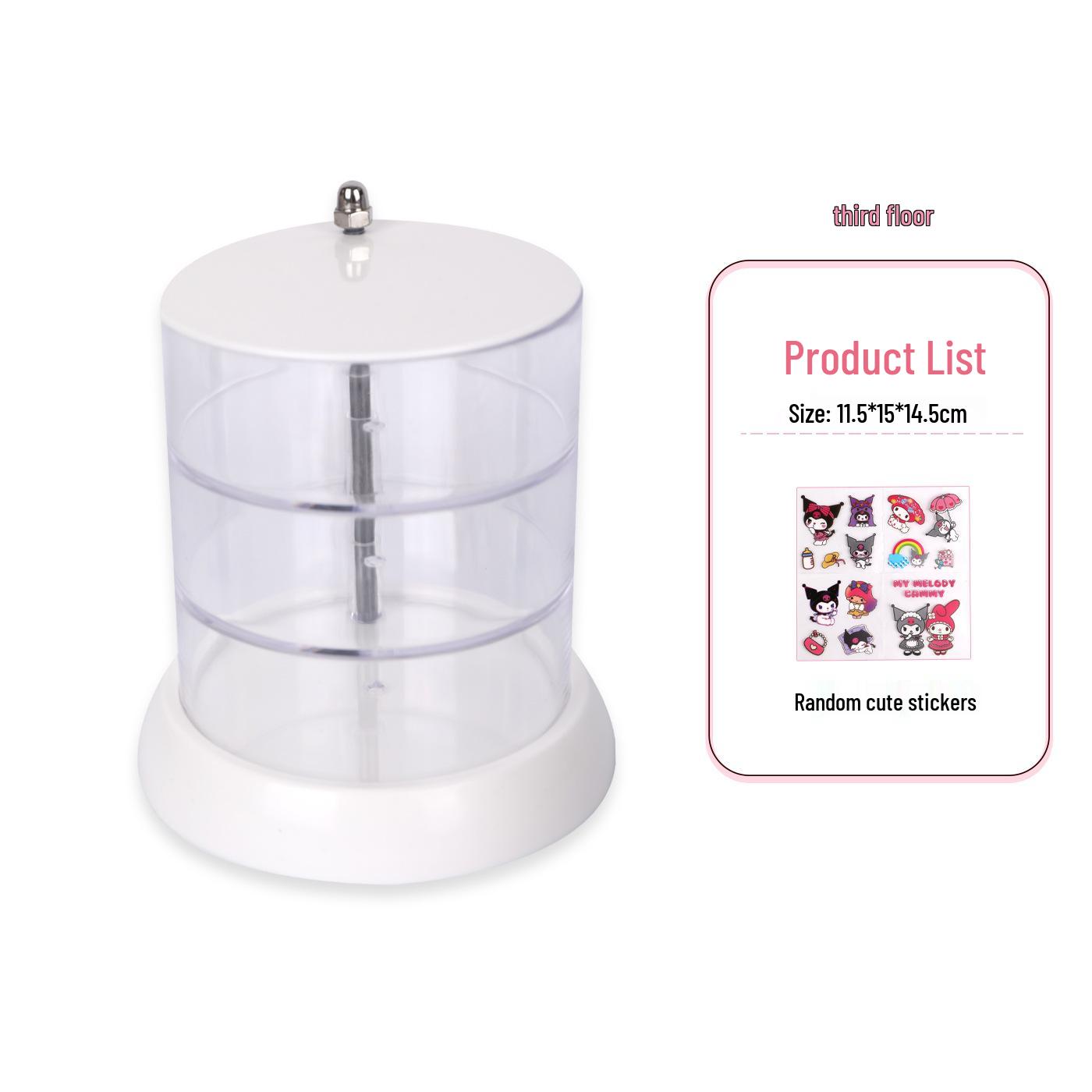 

Детская вращающаяся многоярусная шкатулка для украшений своими руками с кремом ручной работы