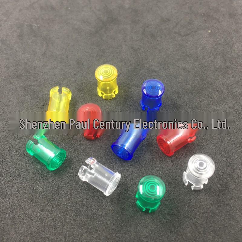 3mm & 5mm LED Light Guide Lampshade Protective Cover - Transparent Cap