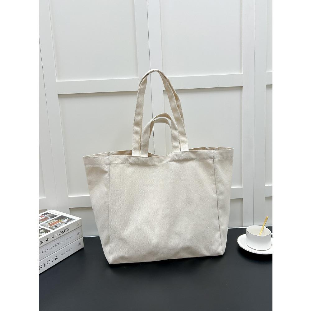 Bolsa tote de lona versão coreana da moda bolsa de ombro simples para estudante bolsa de compras feminina