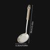 Long Handle Skimmer Spoon 304 Stainless Steel Fine Mesh Residue Strainer Spoon Large Slotted Spoon Colander Kitchen Utensils