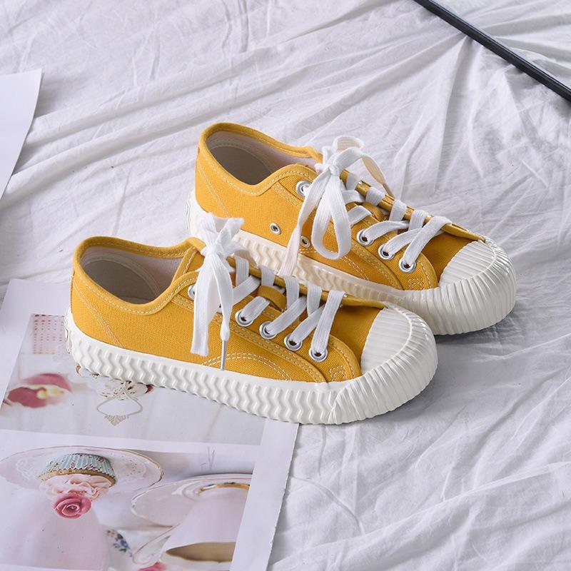 Casual shoes canvas shoes women's board shoes new little white shoes women 8655