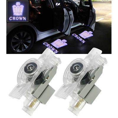 Ltsplay Courtesy Light, Door Welcome Light, Courtesy Lamp for 18 Series, 200 Series, and Crown 210 Series Vehicles, LED Logo Projection Light, Set of