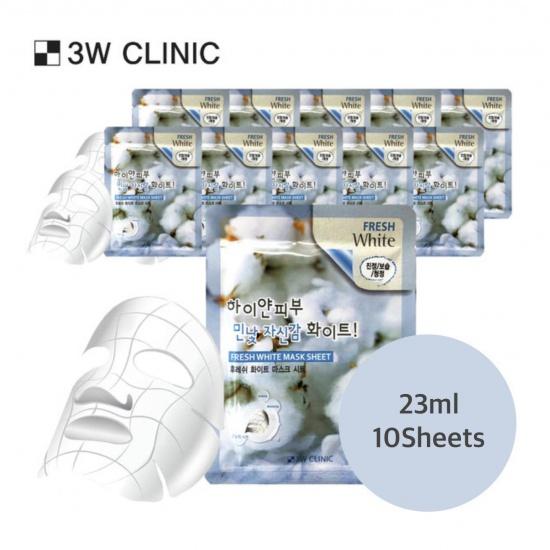 

Тканевая маска 3w Clinic Fresh White, 23 г #10 Sheets