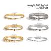 Salircon 6 Pcs/set Vintage Metal Stacked Bangle Women Ethnic Style Fish Pattern Symbol Bracelet Party Accessories Jewelry Gifts