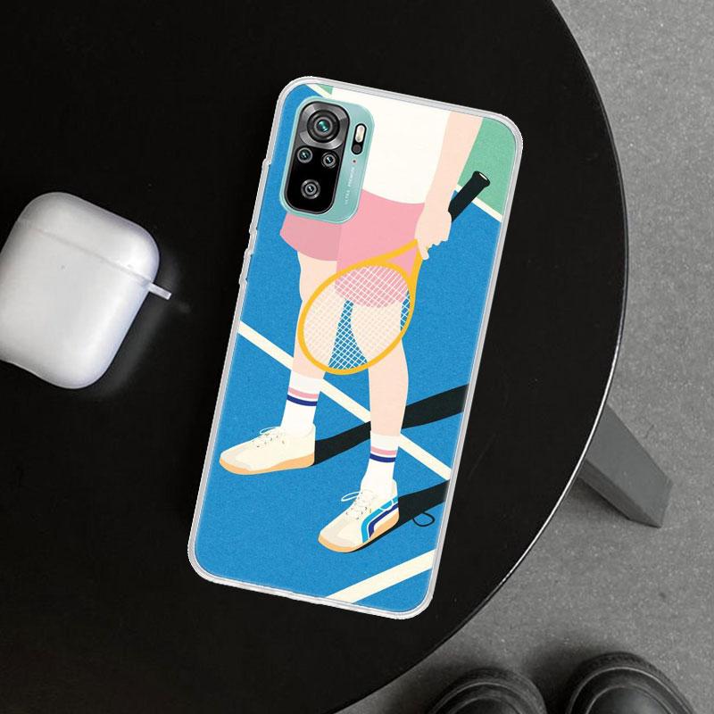 Tennis Sport Phone Case Cover for Xiaomi Redmi Note 15 14 13 12 11 Pro Plus 14S 12S 11S 11T 11E 10S 10 Customized Fundas Redmi N