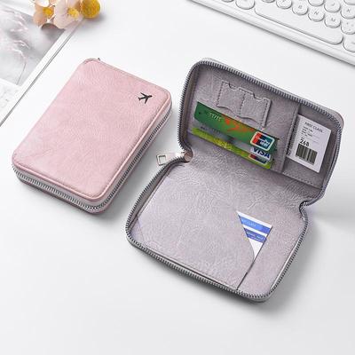 Sac Passeport Transfrontalier: Porte-cartes et billets de voyage grande capacité avec fermeture éclair - Tendance, Personnalisable et Durable