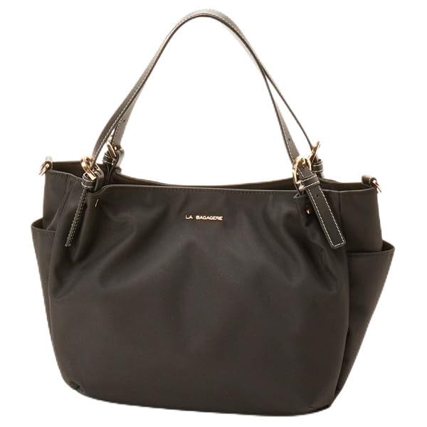 Labagagery Полиэстер Холст 2-Way Мини Сумка-тоут B008703 Черный (10)