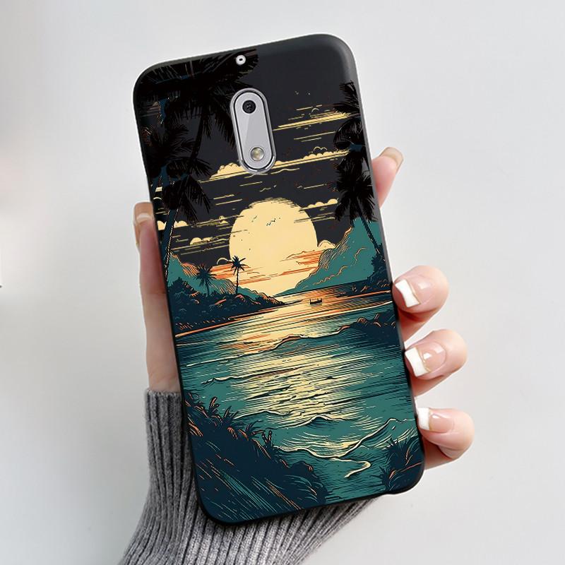 Soft TPU Case For Nokia 6 6.1 Plus Nokia6 Phone Case Luxury Cute Love Rabbit Funny Cartoon Black Silicone Shockproof Back Cover