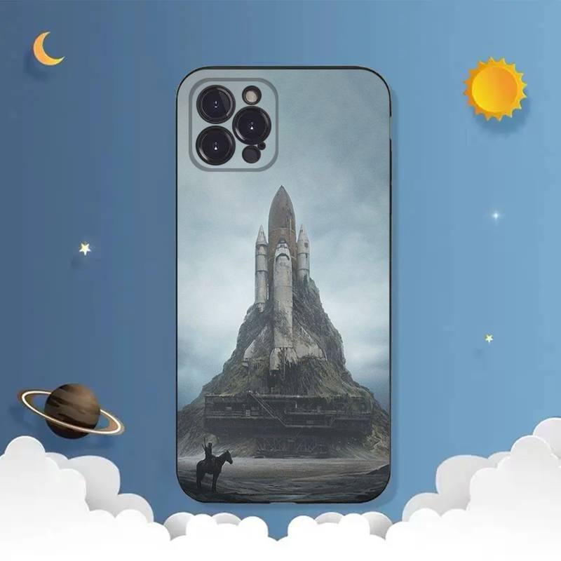 Pouzdro na telefon Space Rocket pro iPhone Samsung Galaxy Redmi Xiaomi Oppo OnePlus Note SA 7 8 9 10 11 12 13 14 20 21 22 23 53 54 Pro Max Ultra TPU Soft