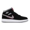 Jordan 1 Mid Black Particle Grey Gym Red GS 554725-060