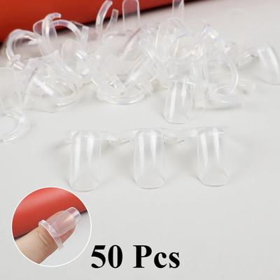 50Pcs Nail Art Display Stand Gel Nail Polish Varnish Color Card Showing Shelf False Nails Tip Practice Display Manicure Tool