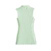 Elegant Korean Sleeveless High Neck Knit Vest for Women - 2026 Summer Slim-fit Top